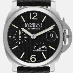 Panerai Black Stainless Steel Luminor PAM00241 Automatic Men's Wristwatch 40 mm