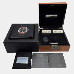 Panerai Black Stainless Steel Radiomir PAM00249 Manual Winding Men's Wristwatch 47 mm