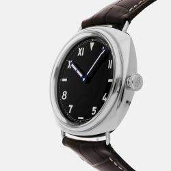 Panerai Black Stainless Steel Radiomir PAM00249 Manual Winding Men's Wristwatch 47 mm