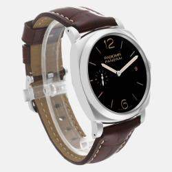 Panerai Black Stainless Steel Radiomir PAM00514 Manual Winding Men's Wristwatch 47 mm