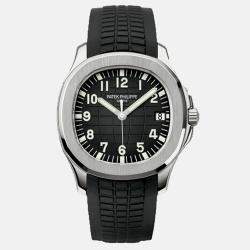 Pre Owned Patek Philippe Aquanaut 5167A Automatic Black Stainless Steel Men's Wristwatch 40 mm