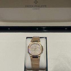 Pre Owned Patek Philippe Diamonds Nautilus Women's Wristwatch 32 mm
