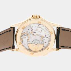 Patek Philippe Silver 18k Yellow Gold Complications 5110J-001 Automatic Men's Wristwatch 37 mm