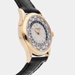 Patek Philippe Silver 18k Yellow Gold Complications 5110J-001 Automatic Men's Wristwatch 37 mm