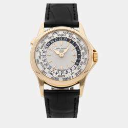 Patek Philippe Silver 18k Yellow Gold Complications 5110J-001 Automatic Men's Wristwatch 37 mm