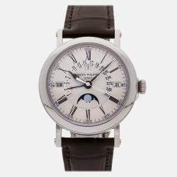 Patek Philippe White 18k White Gold Grand Complications 5159G-001 Automatic Men's Wristwatch 38 mm