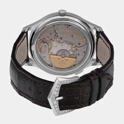 Patek Philippe Opaline 18K White Gold World Time Automatic Women's Wristwatch 36 mm