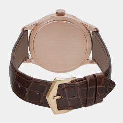 Patek Philippe Ivory 18K Rose Gold Calatrava 5227R-001 Automatic Men's Wristwatch 39 mm
