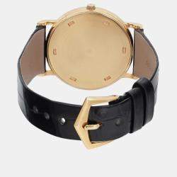 Patek Philippe Calatrava 18K Gold White Porcelain Dial Manual Wind Watch 32 mm