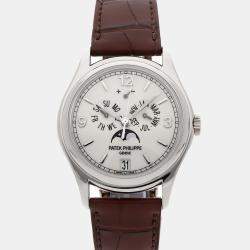 Pre-Owned Patek Philippe Complications Annual Calendar Moon Phases Automatic Men's Watch 39 mm