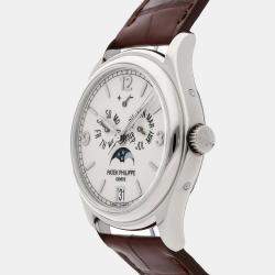 Pre-Owned Patek Philippe Complications Annual Calendar Moon Phases Automatic Men's Watch 39 mm