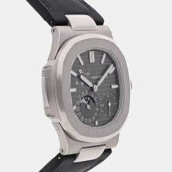 Pre-Owned Patek Philippe Nautilus Date Moonphase 5712G-001 40 mm