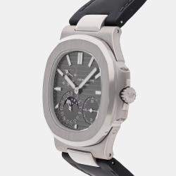 Pre-Owned Patek Philippe Nautilus Date Moonphase 5712G-001 40 mm
