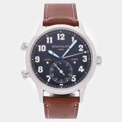 Pre-Owned Patek Philippe Complications Calatrava Pilot Travel Time 5524G-001 42 mm
