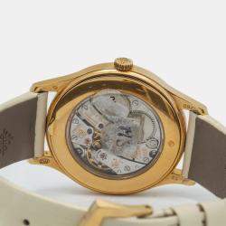 Patek Philippe  Calatrava 4897R-010 Cream Dial Rose Gold Manual Winding Men's Wristwatch 33 mm