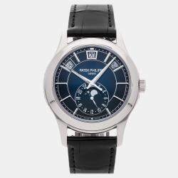 Pre-Owned Patek Philippe Complications Annual Calendar Moon Phases 5205G-013 40 mm