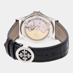 Pre Owned Patek Philippe Calatrava 5108G Automatic White Gold White Dial Men's Wristwatch 37mm