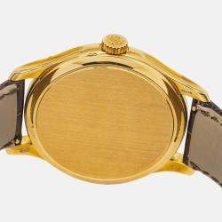 Patek Philippe Calatrava Tiffany&Co 5227J Automatic Cream 18K Yellow Gold Men's Wristwatch 39mm