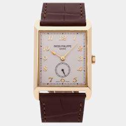 Patek Philippe Gondolo 5109J-001 Manual Winding Brown 18k Yellow Gold Men's Wristwatch 30 mm
