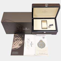 Pre-Owned Patek Philippe Calatrava Ultra-Thin 7200R-001 Automatic Silver 18k Rose Gold Watch 36 mm