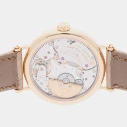 Pre-Owned Patek Philippe Calatrava Ultra-Thin 7200R-001 Automatic Silver 18k Rose Gold Watch 36 mm
