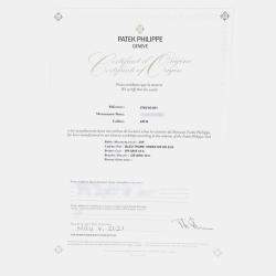 Pre Owned Patek Philippe Nautilus 5740/1G-001 Automatic Blue 18k White Gold Men's Wristwatch 40 mm