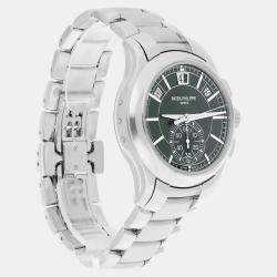 Pre Owned Patek Philippe Complications 5905/1A-001 Automatic Green Stainless Steel Men's Wristwatch 42 mm