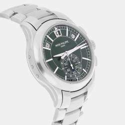 Pre Owned Patek Philippe Complications 5905/1A-001 Automatic Green Stainless Steel Men's Wristwatch 42 mm