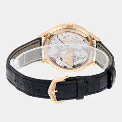 Pre Owned Patek Philippe Calatrava 5235/50R-001 Automatic Grey 18k Rose Gold Men's Wristwatch 40.5 mm