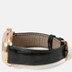 Pre Owned Patek Philippe Complications Annual Calendar 5205R-011 Automatic Olive Green 18K Rose Gold Men’s Wristwatch 40 mm