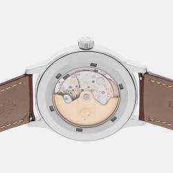 Pre Owned Patek Philippe Pilot's Calatrava 5522A-001 Automatic Blue Stainless Steel Men’s Wristwatch 42 mm