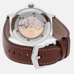 Pre Owned Patek Philippe Pilot's Calatrava 5522A-001 Automatic Blue Stainless Steel Men’s Wristwatch 42 mm