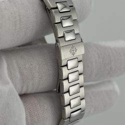 Pre Owned Patek Philippe Nautilus 3800/A1 Automatic Black Stainless Steel Men's Wristwatch 37mm