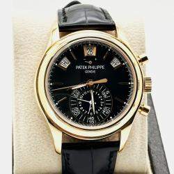 Pre Owned Patek Philippe Annual Calendar 5960R-010 Automatic Silver 18K Rose Gold Men's Wristwatch 40.5 mm