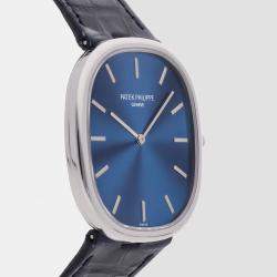Pre Owned Pre-Owned Patek Philippe Golden Ellipse 5738P-001 Men's Watch Automatic 34 mm x 39 mm