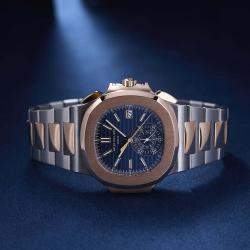 Pre Owned Pre-Owned Patek Philippe Nautilus Chronograph 5980/1AR-001 Automatic  Men's Watch 40 mm