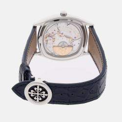 Pre Owned Pre-Owned Patek Philippe Grand Complications Perpetual Calendar 5940G-001 Silver Automatic 18k White Gold Men's Wristwatch 37 mm