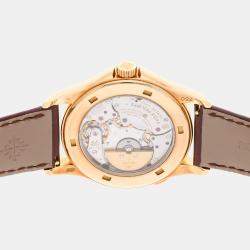 Pre Owned Pre-Owned Patek Philippe Complications World Time 5131J-001 Silver Automatic 18k Yellow Gold Men's Wristwatch 39 mm