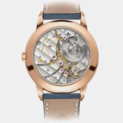 Pre Owned Patek Philippe Complications 5224R-001 Automatic Blue 18k rose gold Men's Wristwatch 42 mm