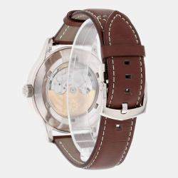 Pre Owned Patek Philippe Calatrava Travel Time 5524G-001 Automatic Blue 18k white gold Men's Wristwatch 42 mm