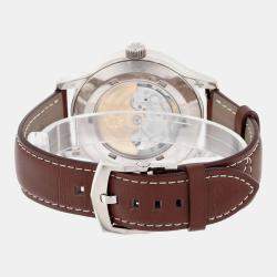 Pre Owned Patek Philippe Calatrava Travel Time 5524G-001 Automatic Blue 18k white gold Men's Wristwatch 42 mm
