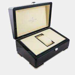 Pre Owned Patek Philippe Calatrava Travel Time 5524G-001 Automatic Blue 18k white gold Men's Wristwatch 42 mm