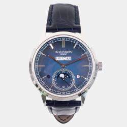 Pre Owned Patek Philippe Grand Complications 5236P001 Automatic Blue Platinum Men's Wristwatch 41.3 mm
