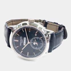 Pre Owned Patek Philippe Grand Complications 5236P001 Automatic Blue Platinum Men's Wristwatch 41.3 mm
