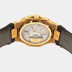 Pre Owned Patek Philippe Nautilus 5712R-001 Automatic Brown 18k Rose Gold Men's Wristwatch 40 mm