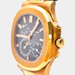 Pre Owned Patek Philippe Nautilus 5712R-001 Automatic Brown 18k Rose Gold Men's Wristwatch 40 mm