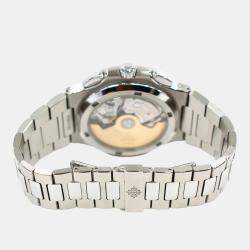 Pre Owned Patek Philippe Nautilus Flyback Chronograph 5990/1A-001 Grey Automatic Stainless Steel Men's Wristwatch 40 mm