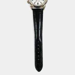 Pre Owned Patek Philippe Perpetual Calendar 5270G-001 Silver Manual Winding 18k White Gold Men's Wristwatch 41 mm
