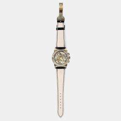 Pre Owned Patek Philippe Perpetual Calendar 5270G-001 Silver Manual Winding 18k White Gold Men's Wristwatch 41 mm