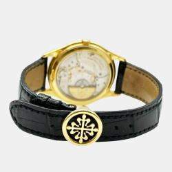 Pre Owned Patek Philippe Perpetual Calendar 3940J Automatic 18K Yellow Gold Men's Wristwatch 36 mm